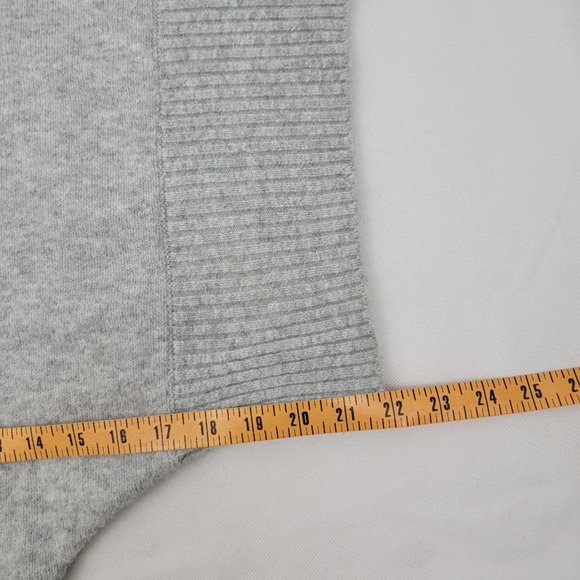 H&M Pringle Of Scotland Womens XS Hoodie GRAY Knit Sweater Oversized Wool Blend - Picture 14 of 14